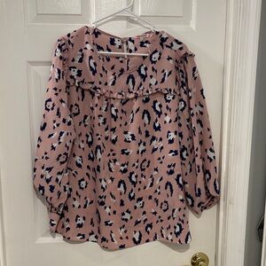 Juicy Couture Pink and Navy Top